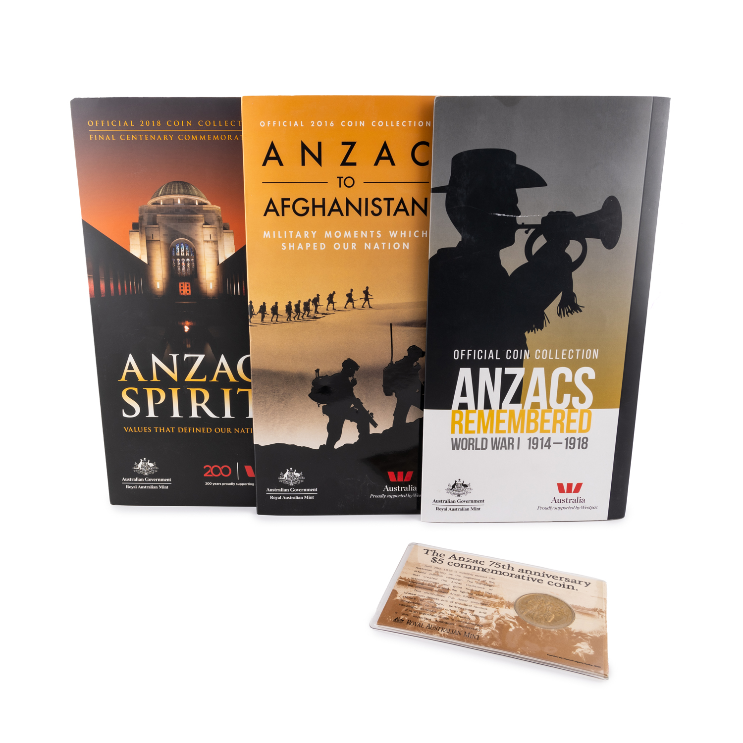 Elizabeth II, ANZAC Collections, Twenty - Twenty Five Cents, 2015 - 2018, UNC