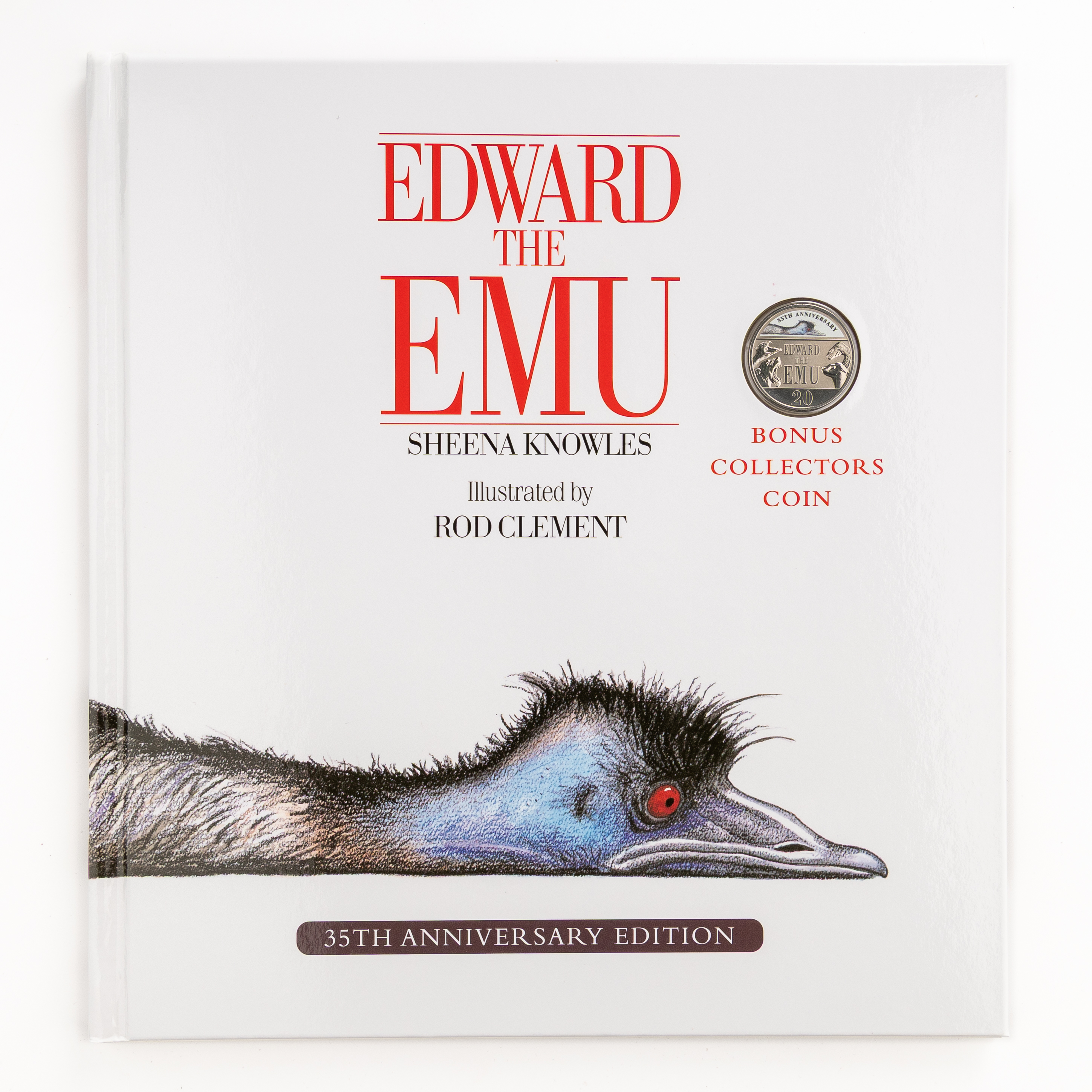 93 · Edward the Emu - 35th Anniversary, Twenty Cents, 2022,  UNC