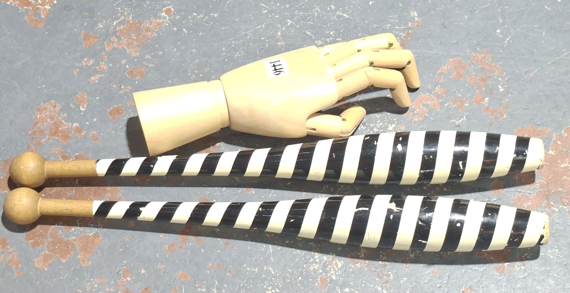 Calisthenics Batons And Artists Hand