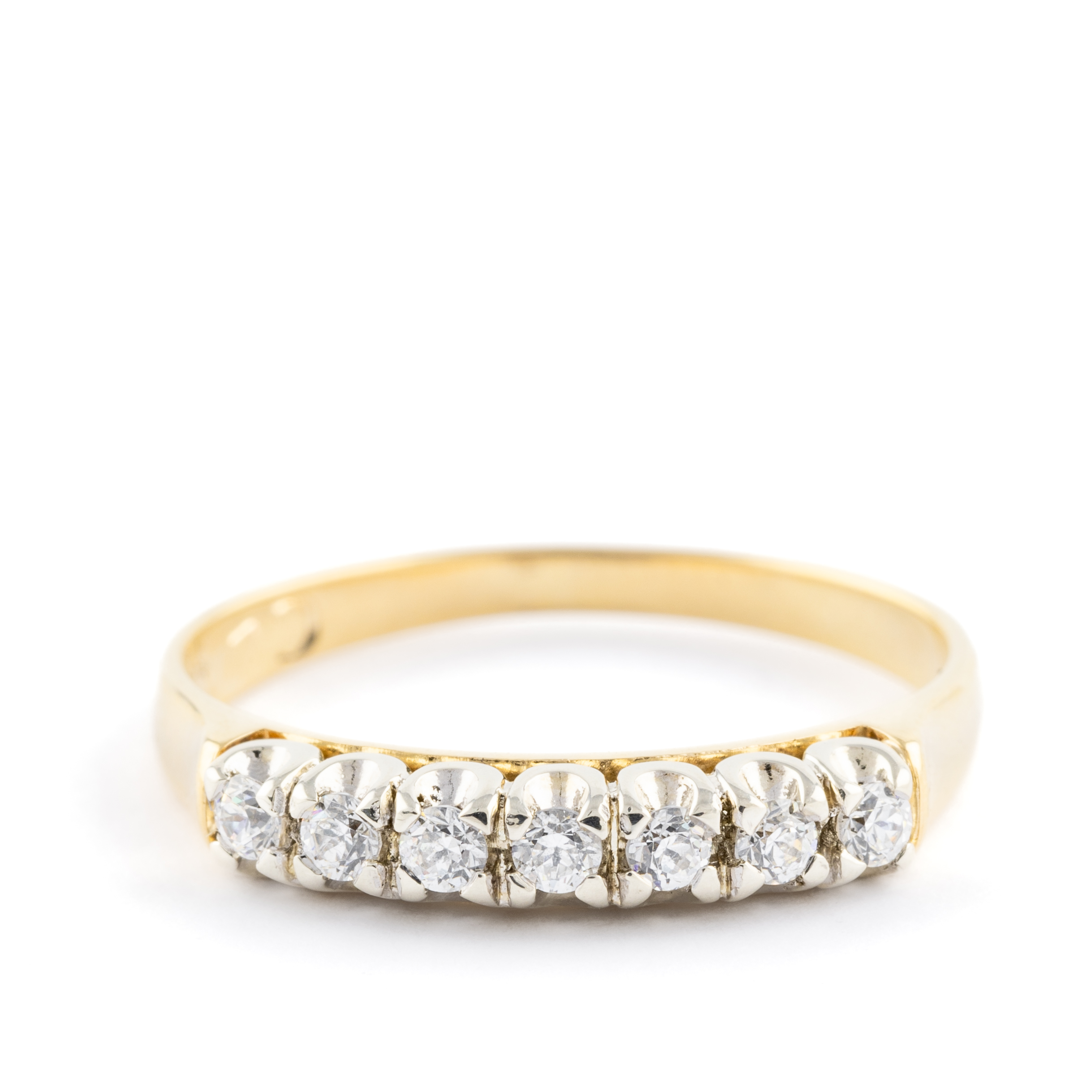 White Stone Ring 9ct
