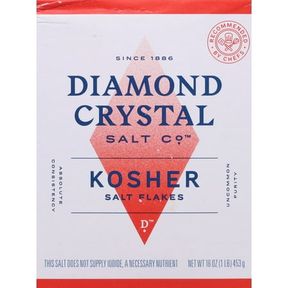 4 LBS DIAMOND CRYSTAL SALT CO KOSHER SALT FLAKES 16 OZ,3 PCS