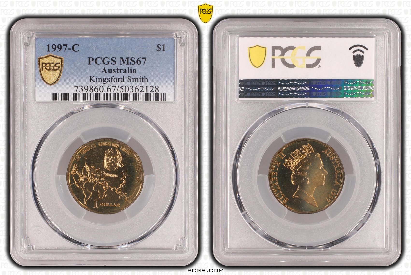 Kingsford Smith , One Dollar, 1997-C, PCGS MS67
