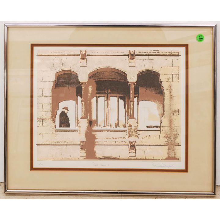 Modern 'Rest Home #3' S/N Serigraph Framed- 16x20''