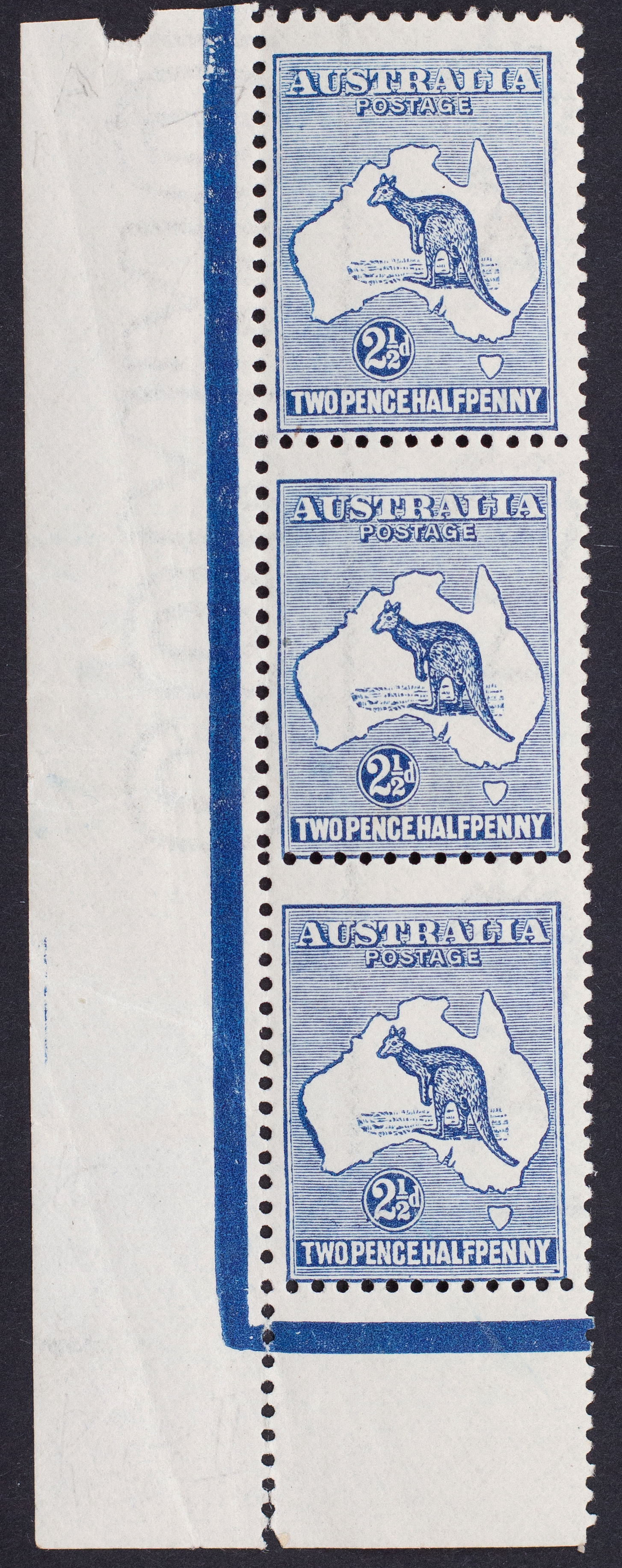 Trio, Third Watermark, Twopence Halfpenny, 1915, Fine