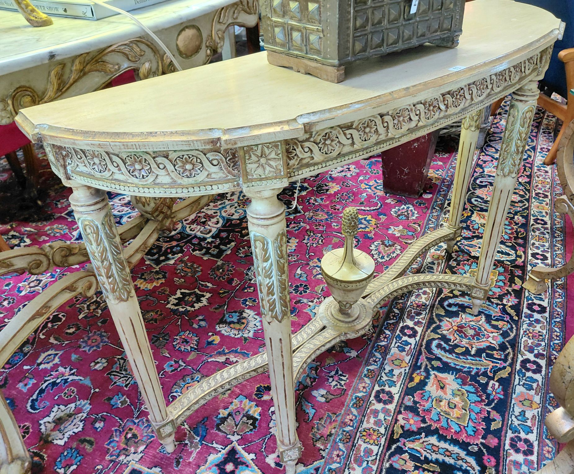 52 · VINTAGE FRENCH STYLE HALL TABLE