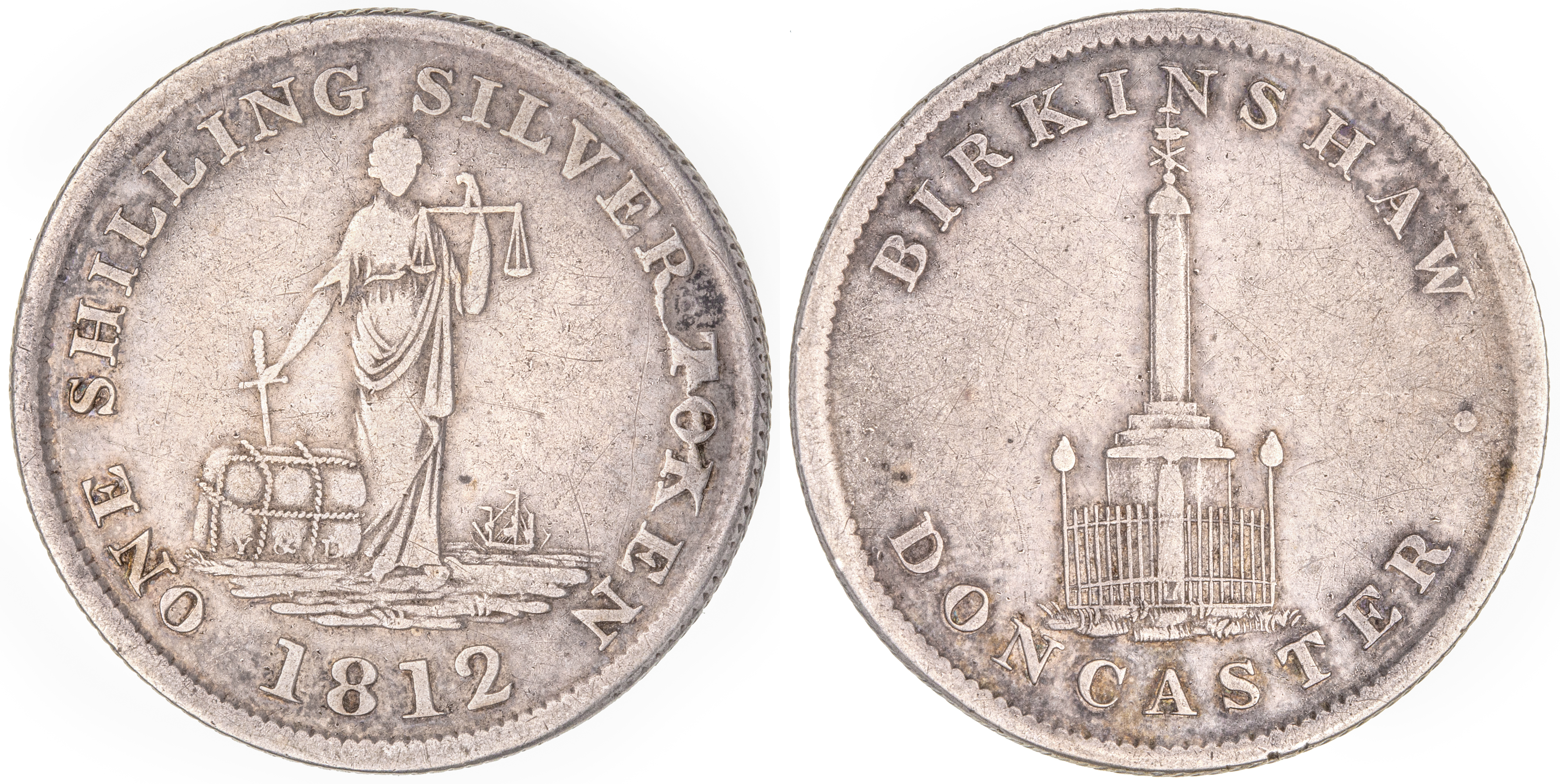 Great Britain, Yorkshire, Shilling, 1812, gFine