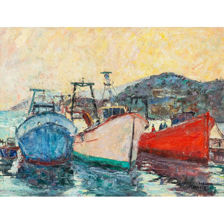 Franciszek Kmita | Okręty w Peniscola Puerto, 1982 r.