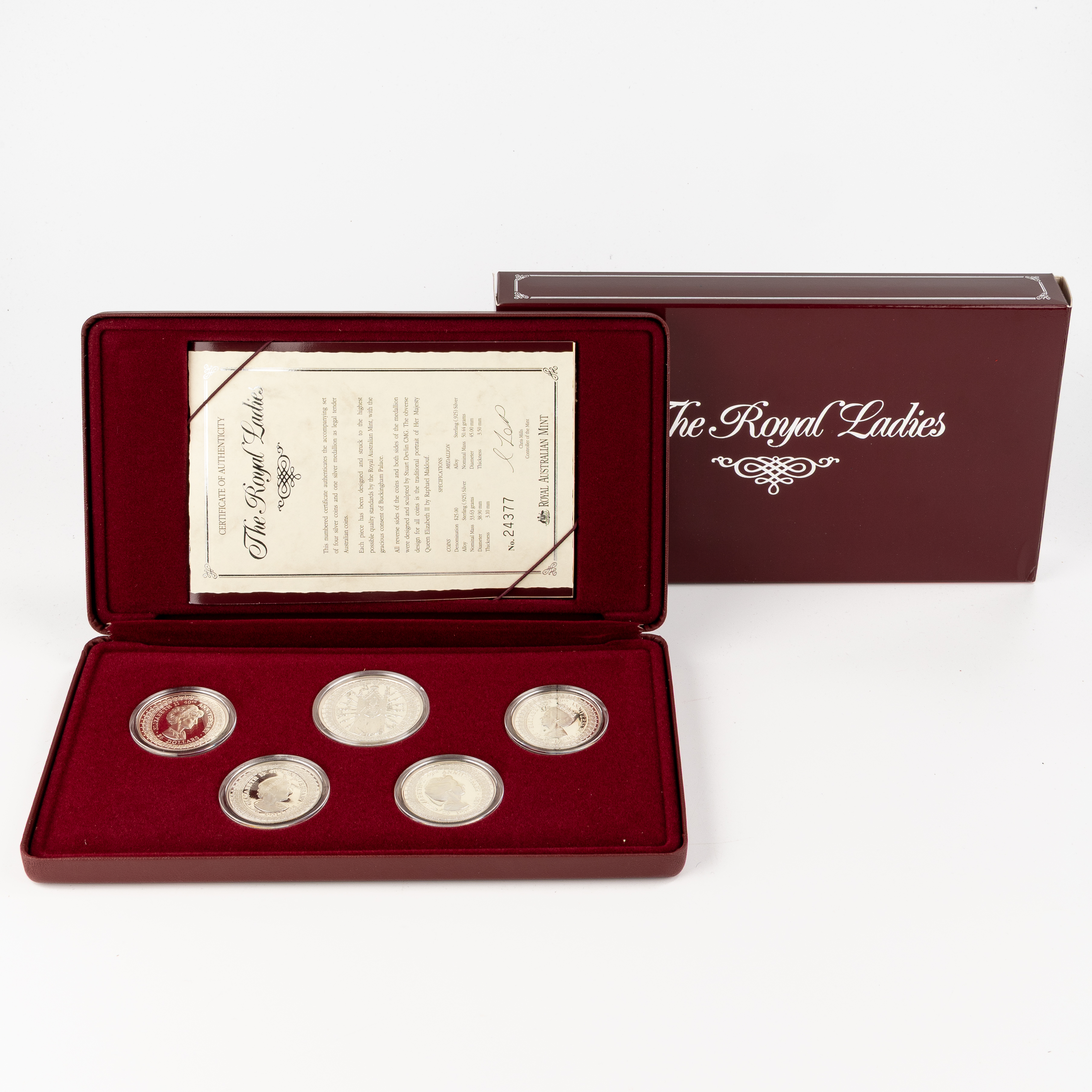 173 · Elizabeth II, RAM - Masterpieces in Silver, The Royal Ladies, Twenty-Five Dollars, 1992,  FDC