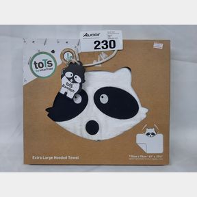 TOTS EXTRA LARGE HOODED TOWEL - 120CM X 70CM
