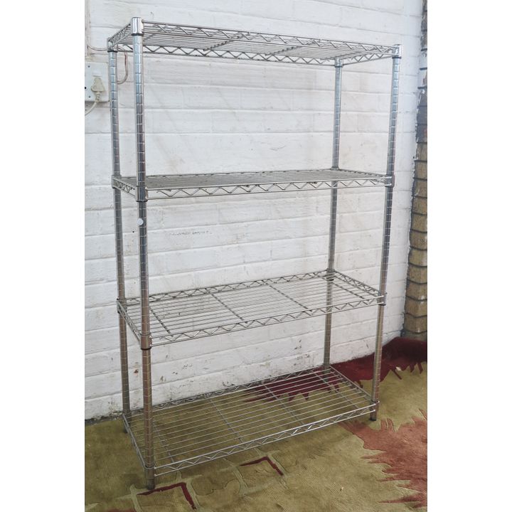 STAINLESS STEEL FOUR-TIER STAND