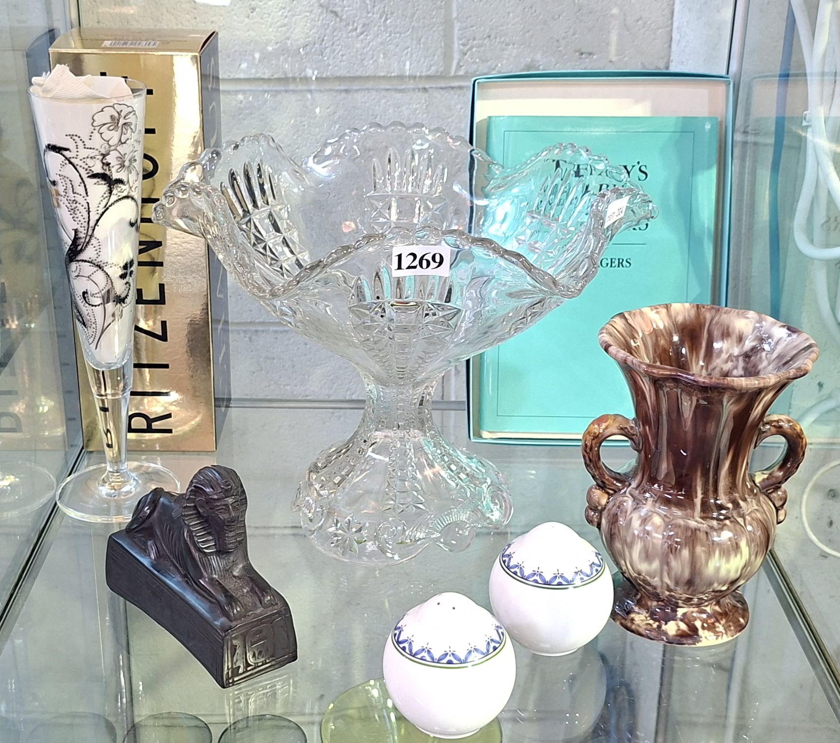 Crystal Tazza And Ceramics