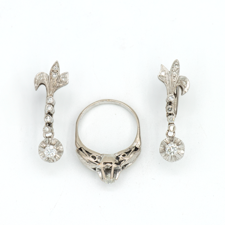 Aderezo colgante de diamantes