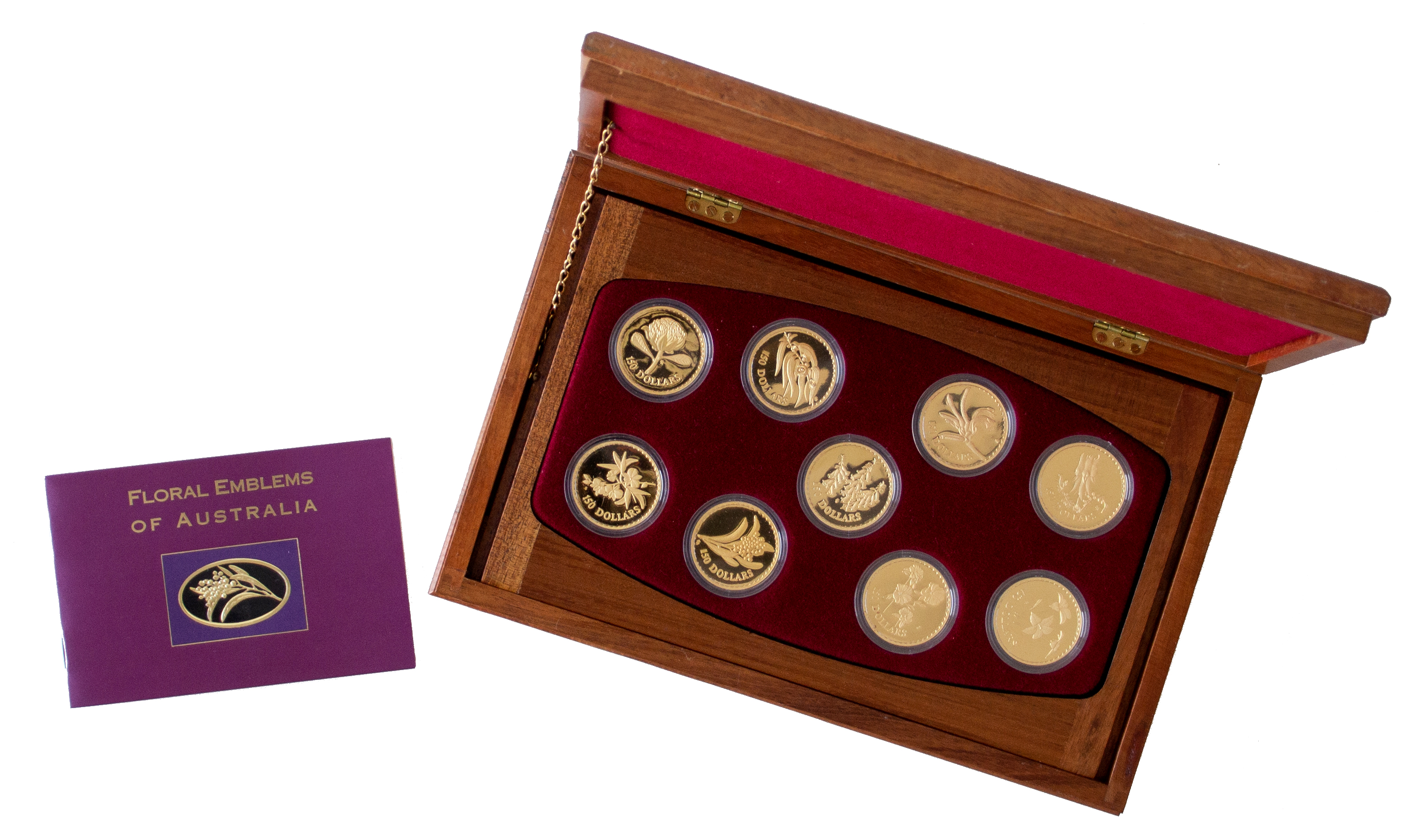 Set, Elizabeth II, Floral Emblems of Australia, One Hundred & Fifty Dollars, 1995 - 2003, FDC