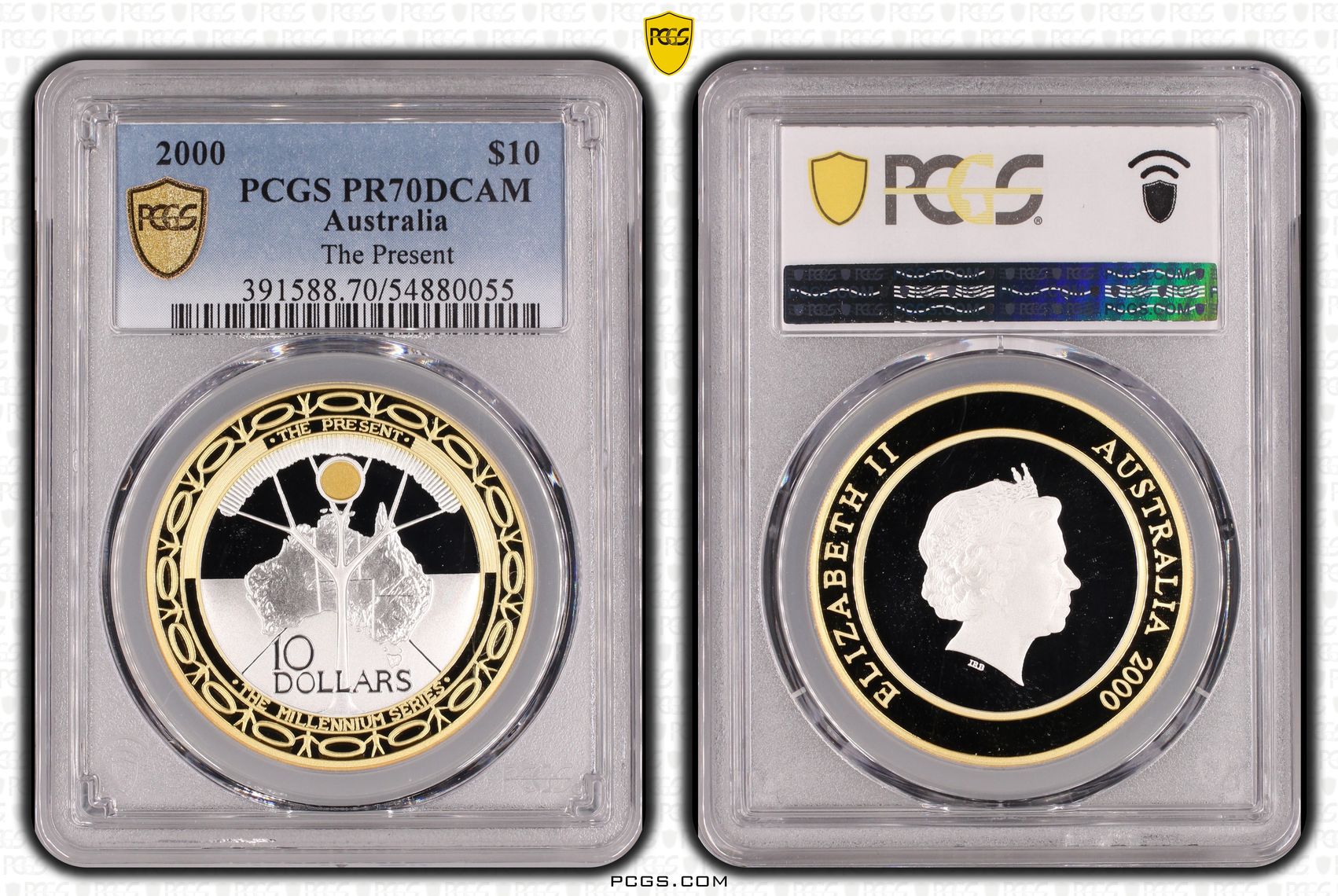 The Present, Ten Dollars, 2000, PCGS PR70DCAM