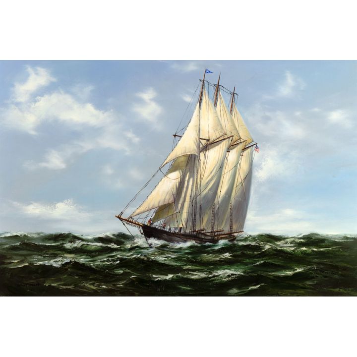 Anthony Hedges (1931-2019), Untitled (Sailship at Sea)
