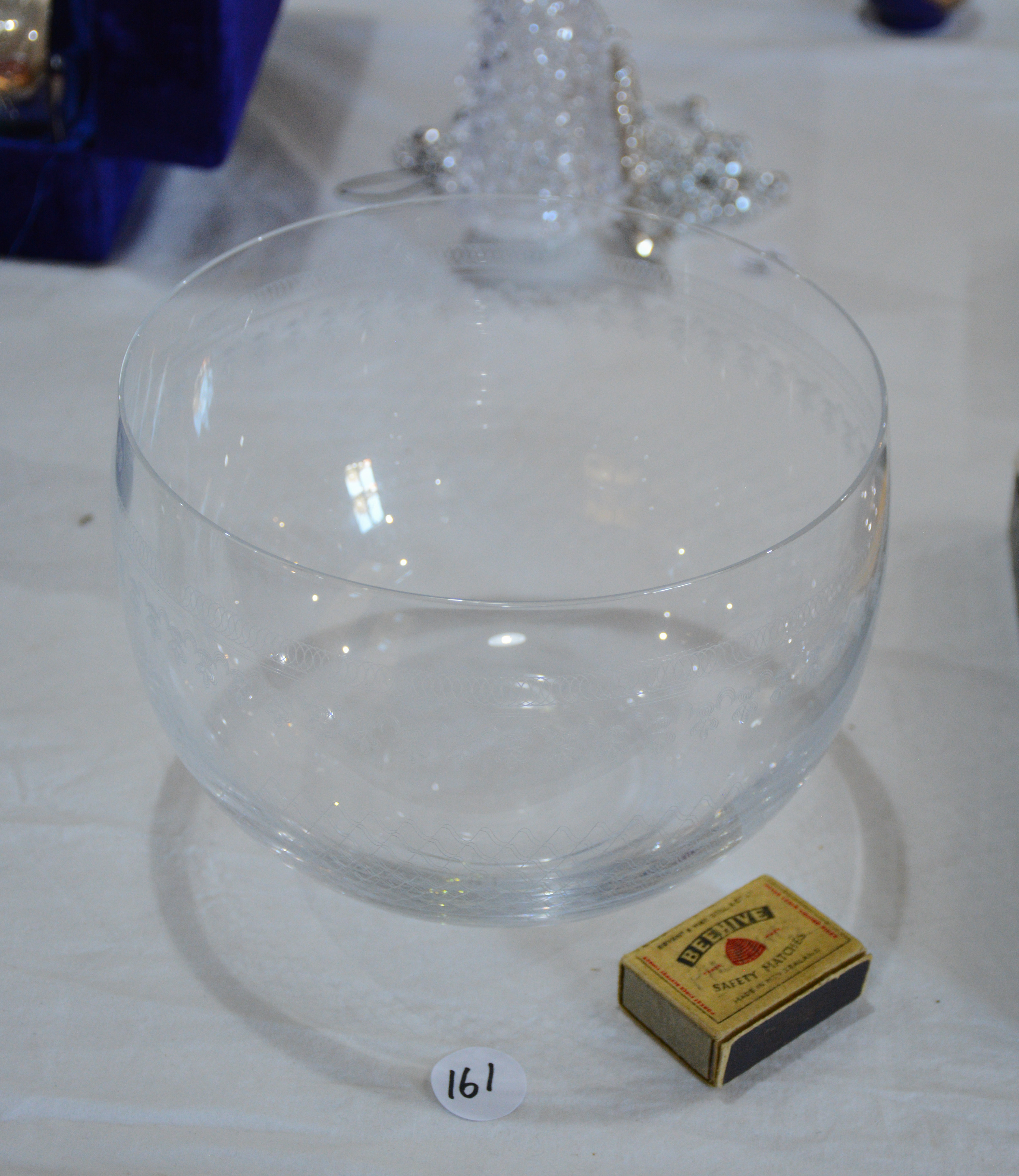 Finely Engraved Glass Bowl — NZ auction result