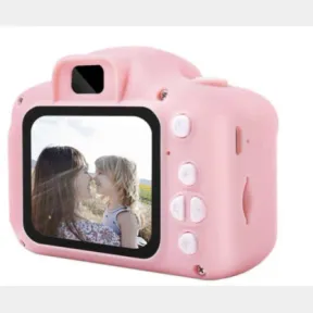 1080P Kids Camera with Microphone and 2 Screen Pink | CHARGING PORT BROKEN / DEFECTIVE