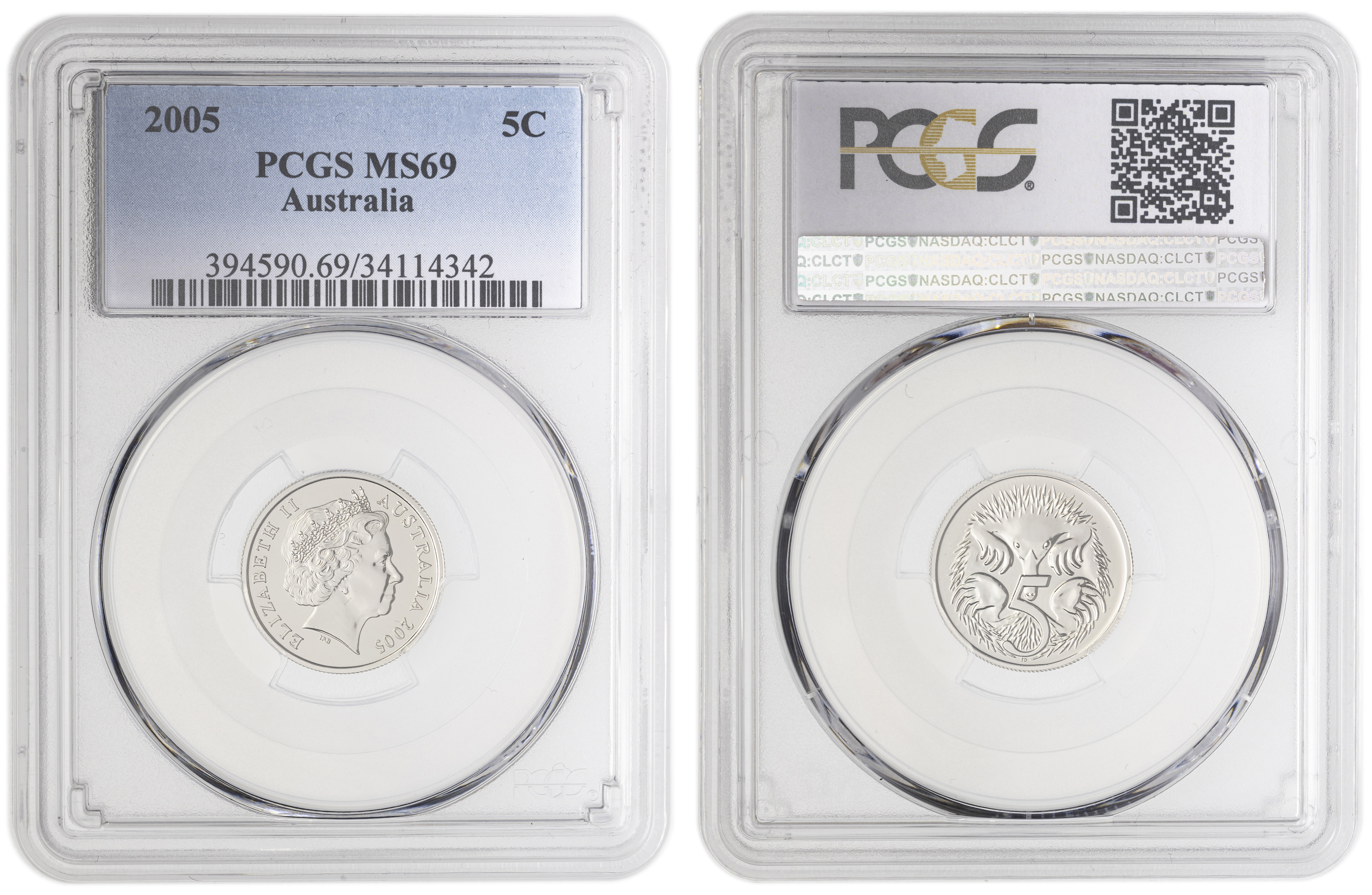 , Five Cent, 2005, PCGS MS69
