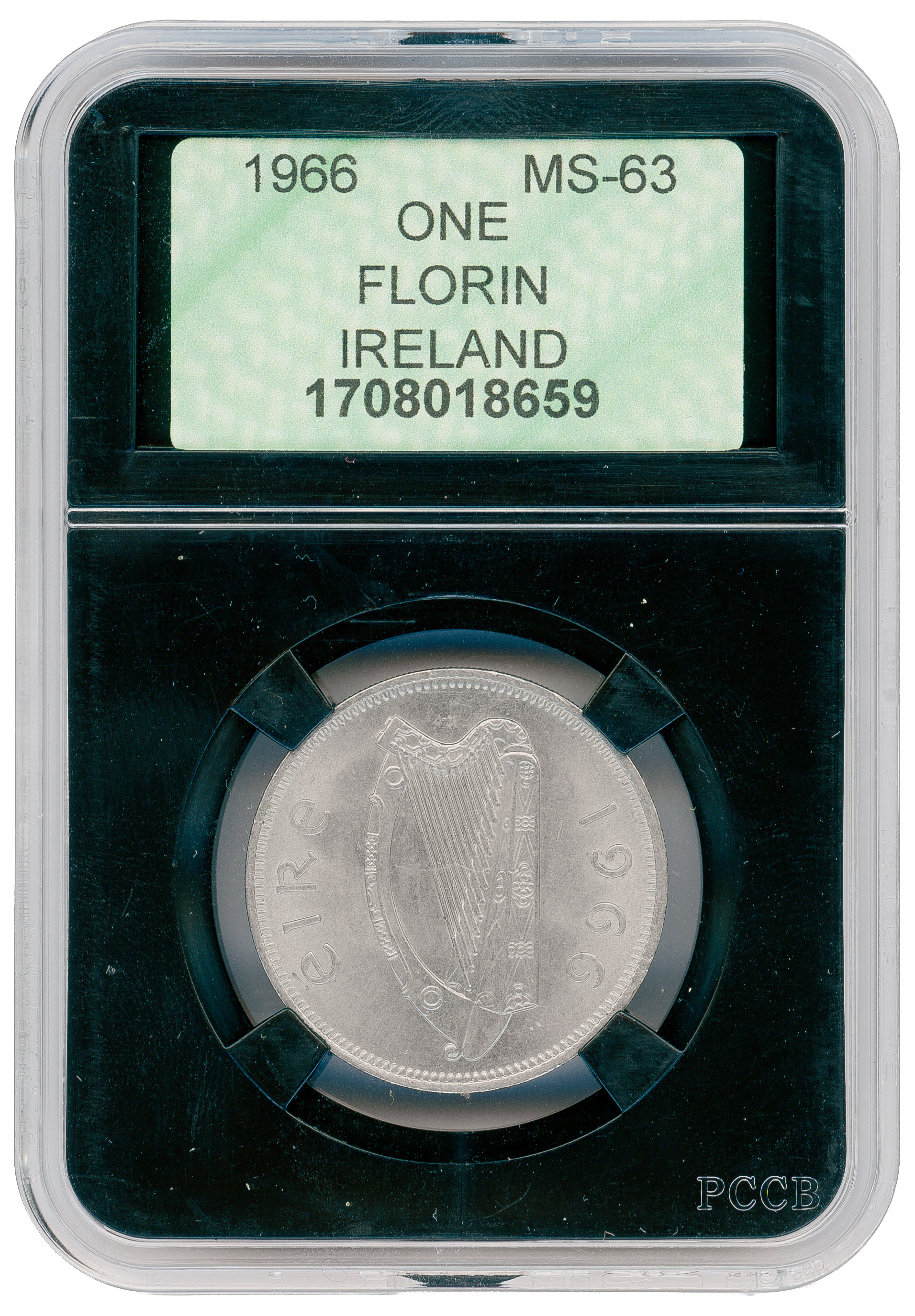 Ireland, Florin, 1966, MS63
