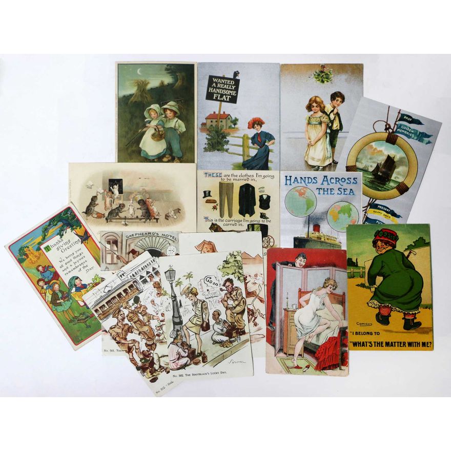 POSTCARDS, DECORATIVE, CHILDREN & HUMOROUS