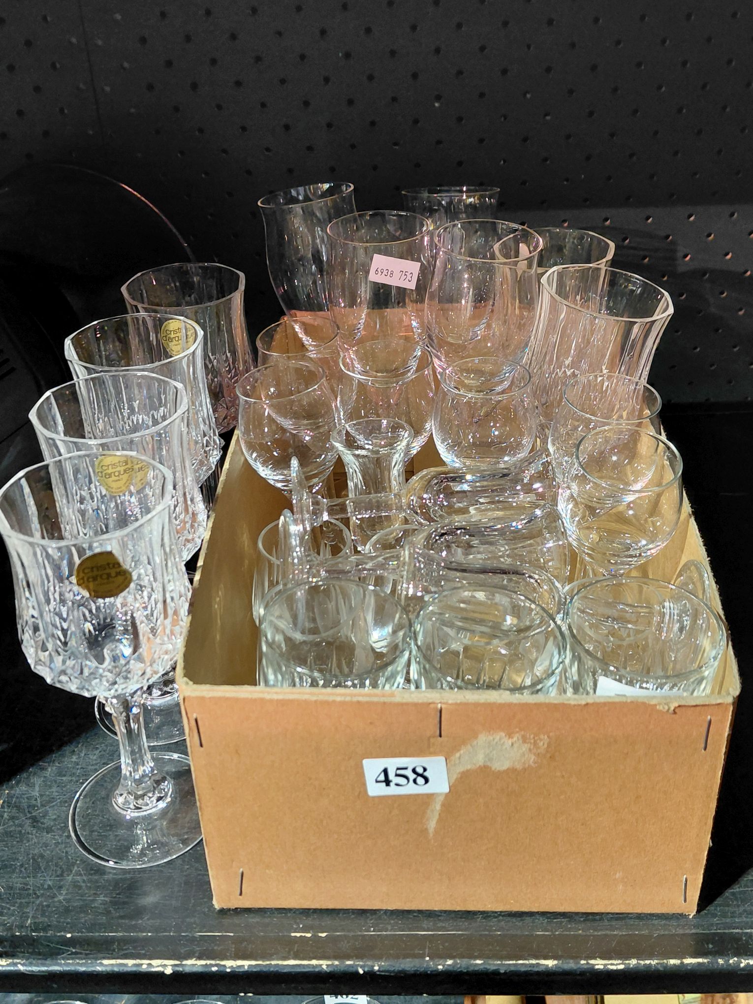 458 · COLLECTION OF CRYSTAL LIQUEUR GLASSES