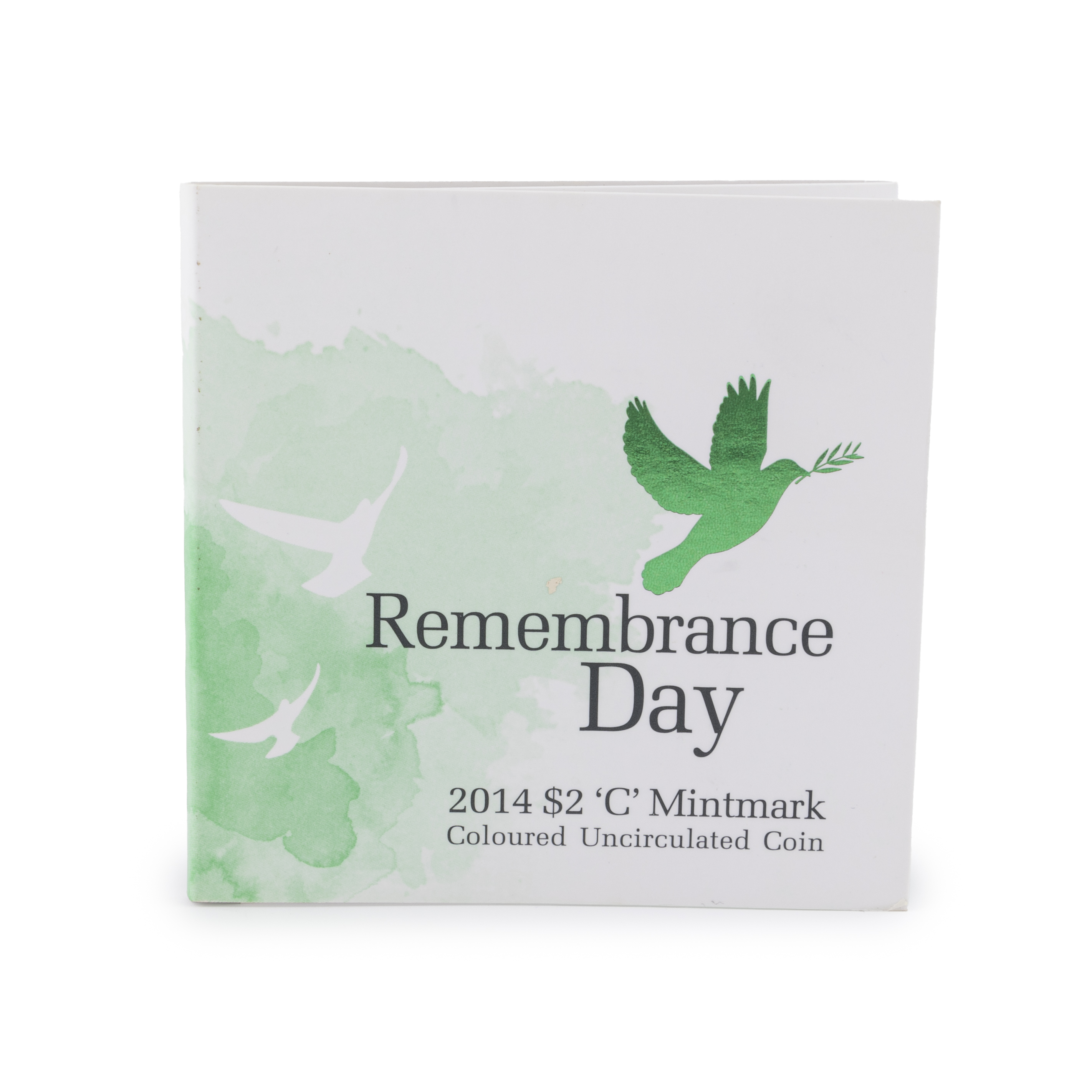 Remembrance Day Trifold, Two Dollars, 2014-C, UNC