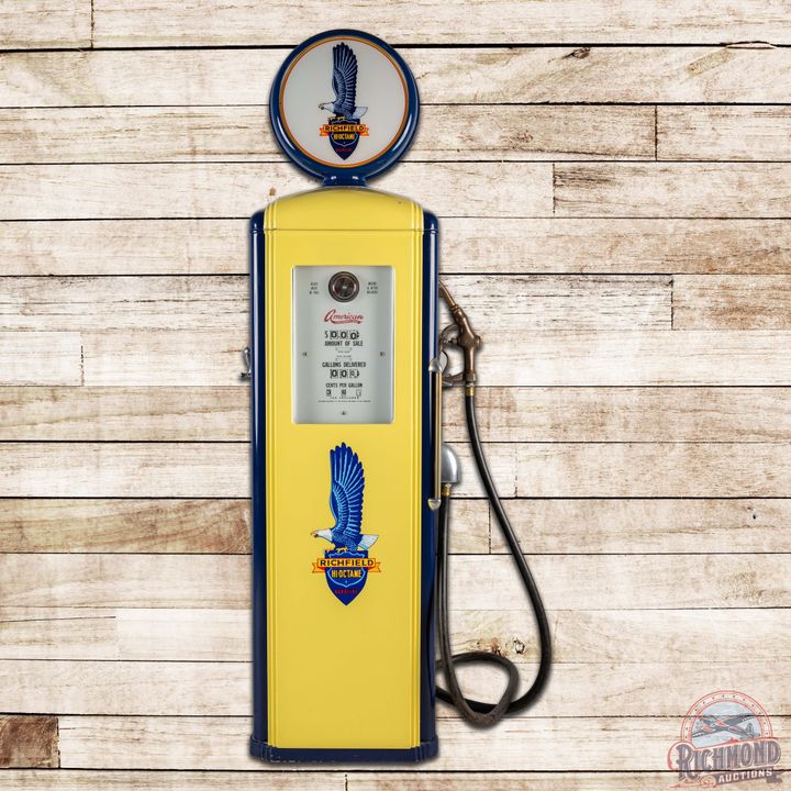 American Model #1000 Computing Gas Pump Restored Richfield