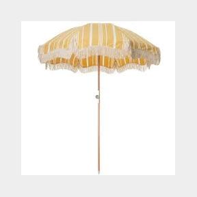 Vintage Style Beach Umbrella with Tassels - Yellow -|Bar 9902060635646 - 51745/12878 SN B3 (S5)