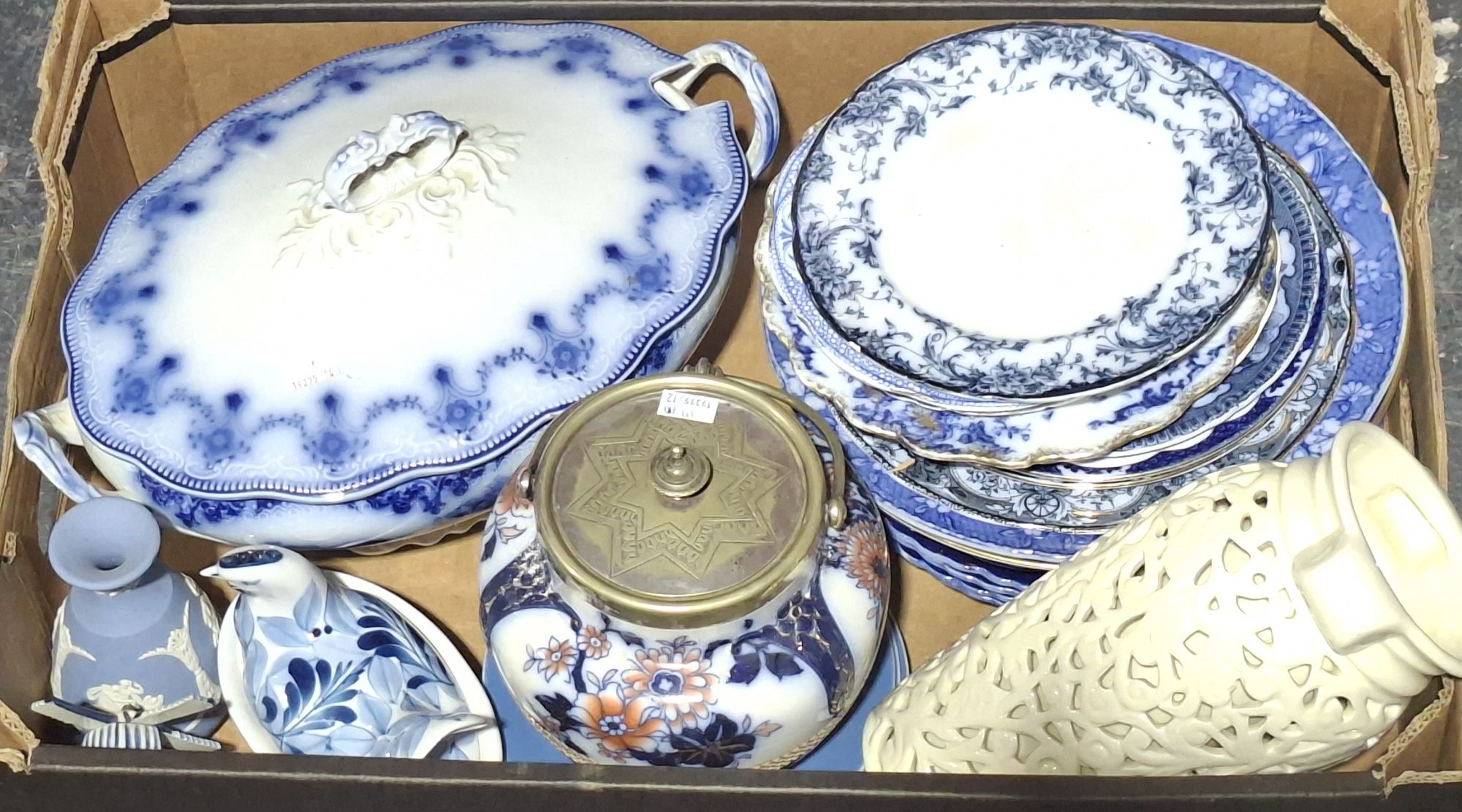 Collection Of Various Blue And White China