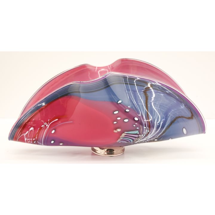 James Nowak ''Aquarium Shell Bowl'' Blown Glass