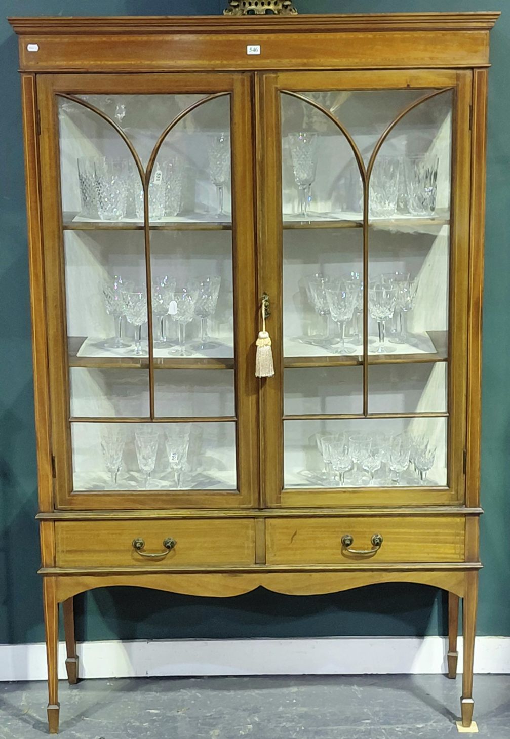 546 · SHERATON REVIVAL DISPLAY CABINET