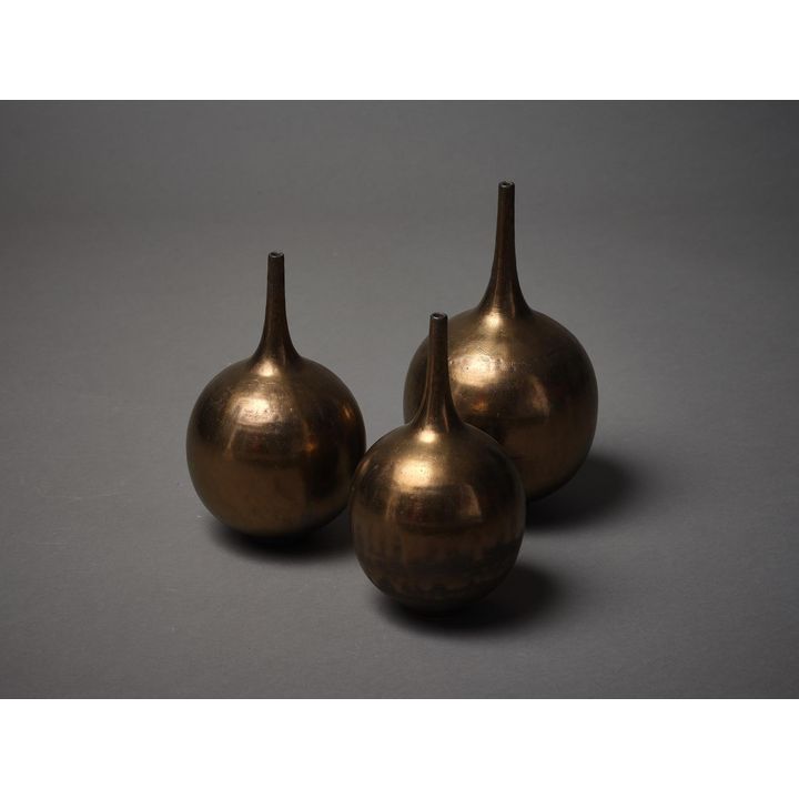 John Parker - Three graduating spire necked vases