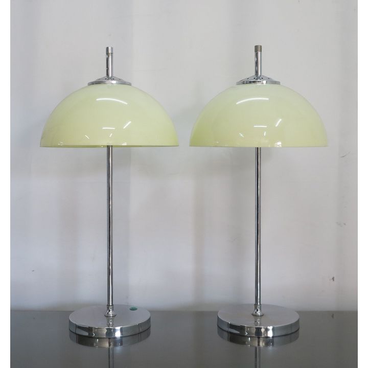 PAIR OF VINTAGE MUSHROOM TABLE LAMPS