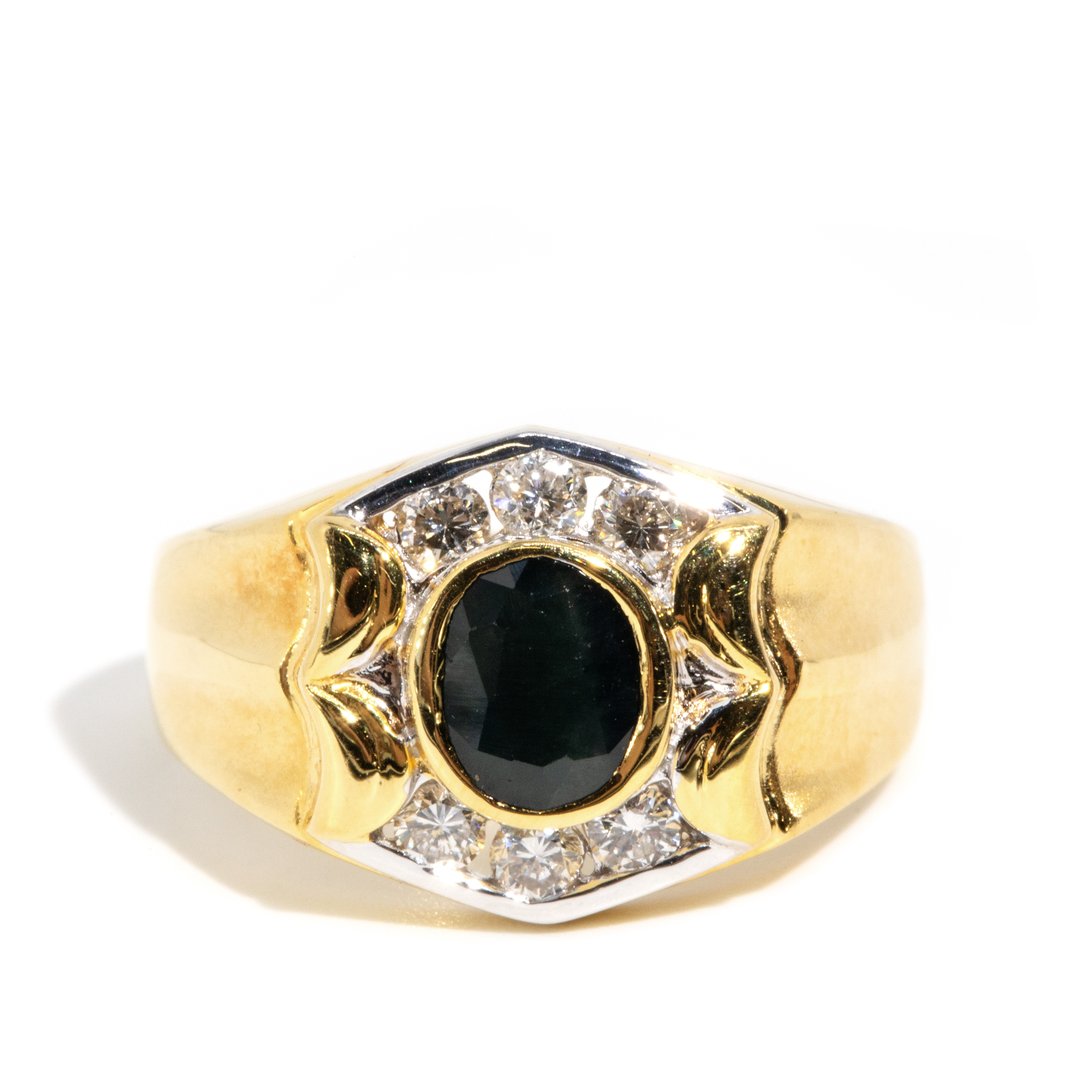 258 · Sapphire & Diamond Ring 18ct Gold