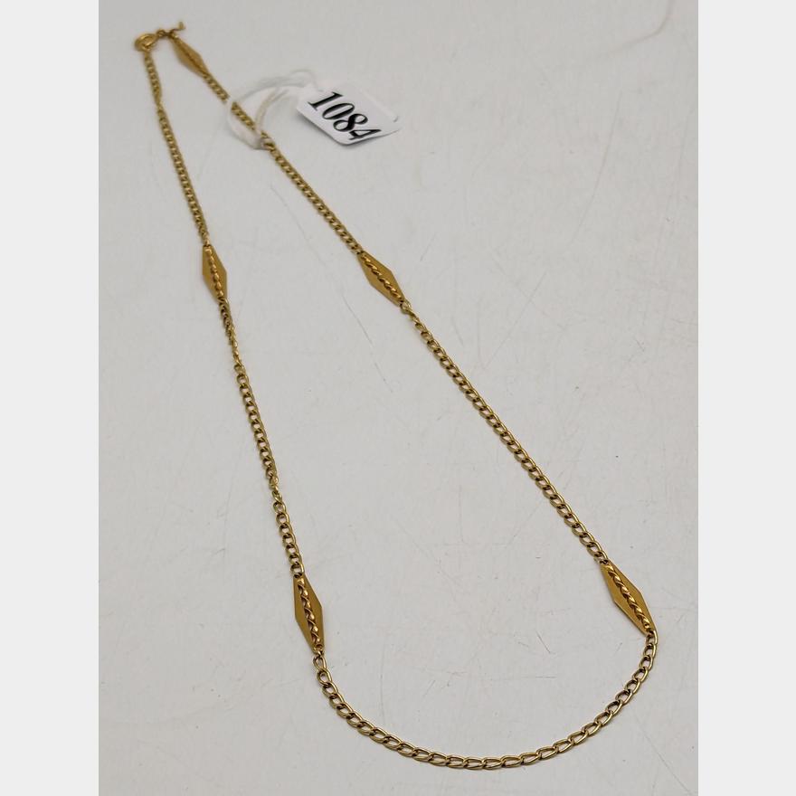 18CT YELLOW GOLD NECKLACE | Small and Whitfield