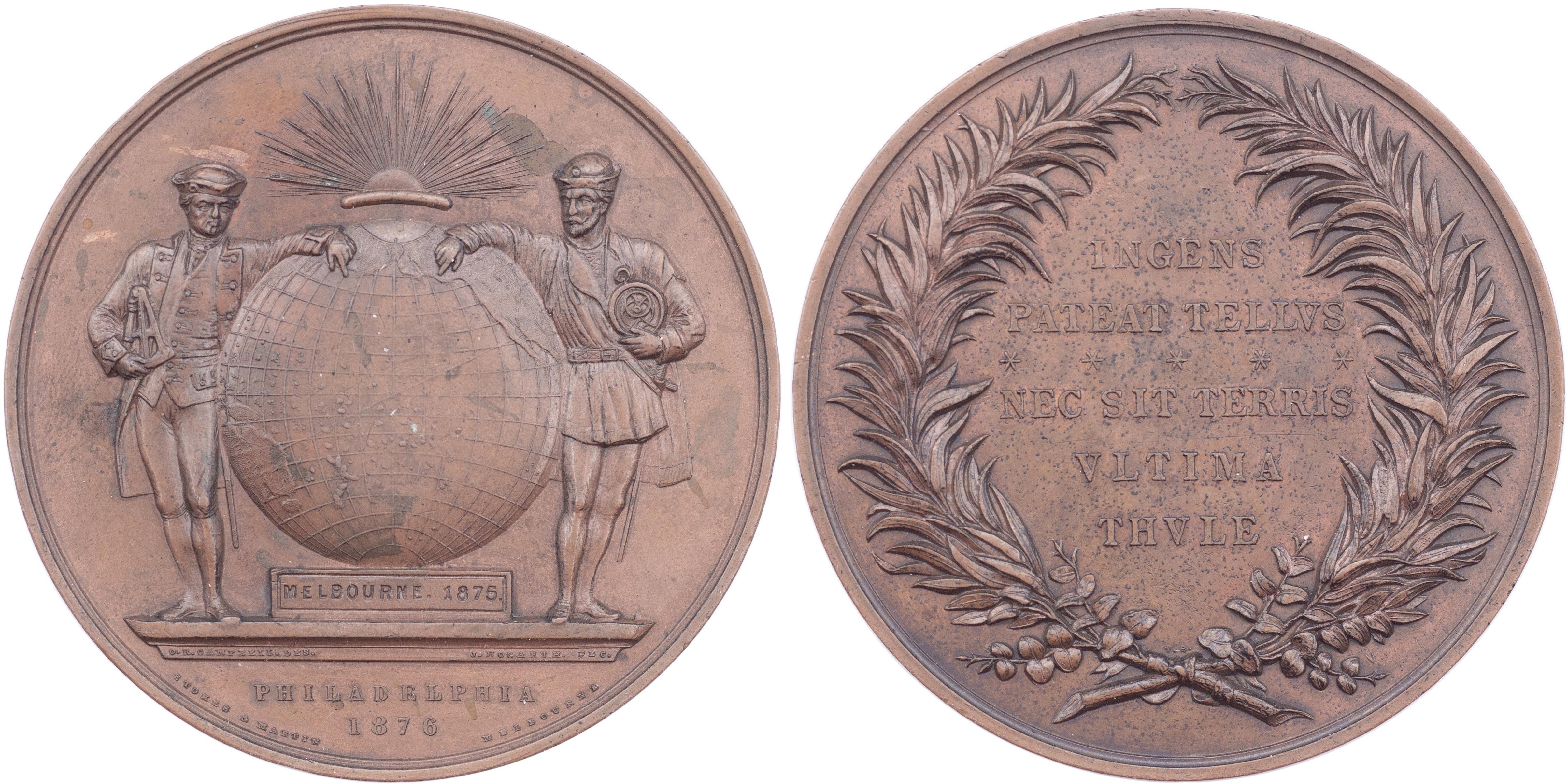 456 · Melbourne Exhibition Medal, 1875 - 1876, gEF