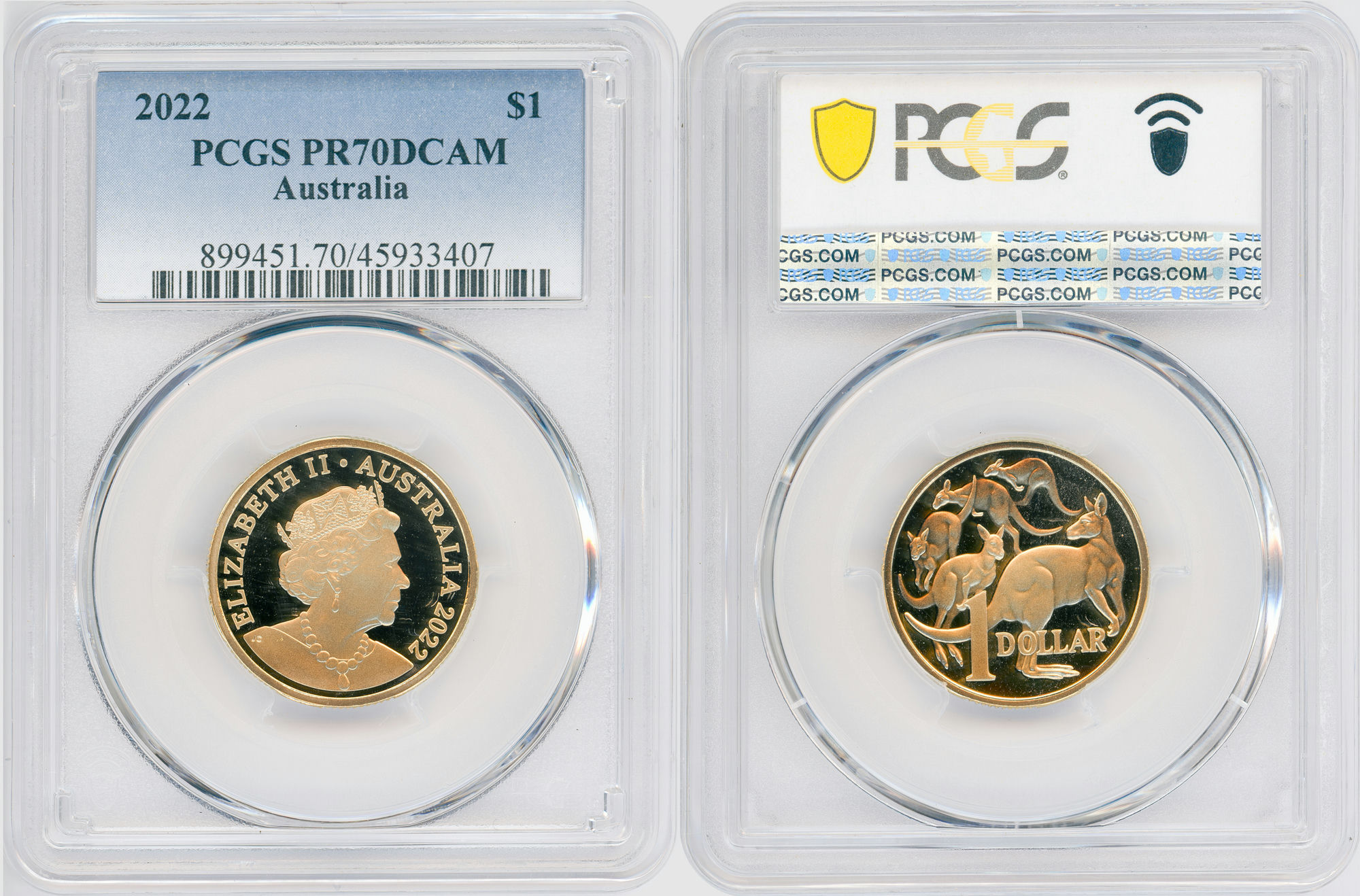 One Dollar, 2022, PCGS PR70DCAM