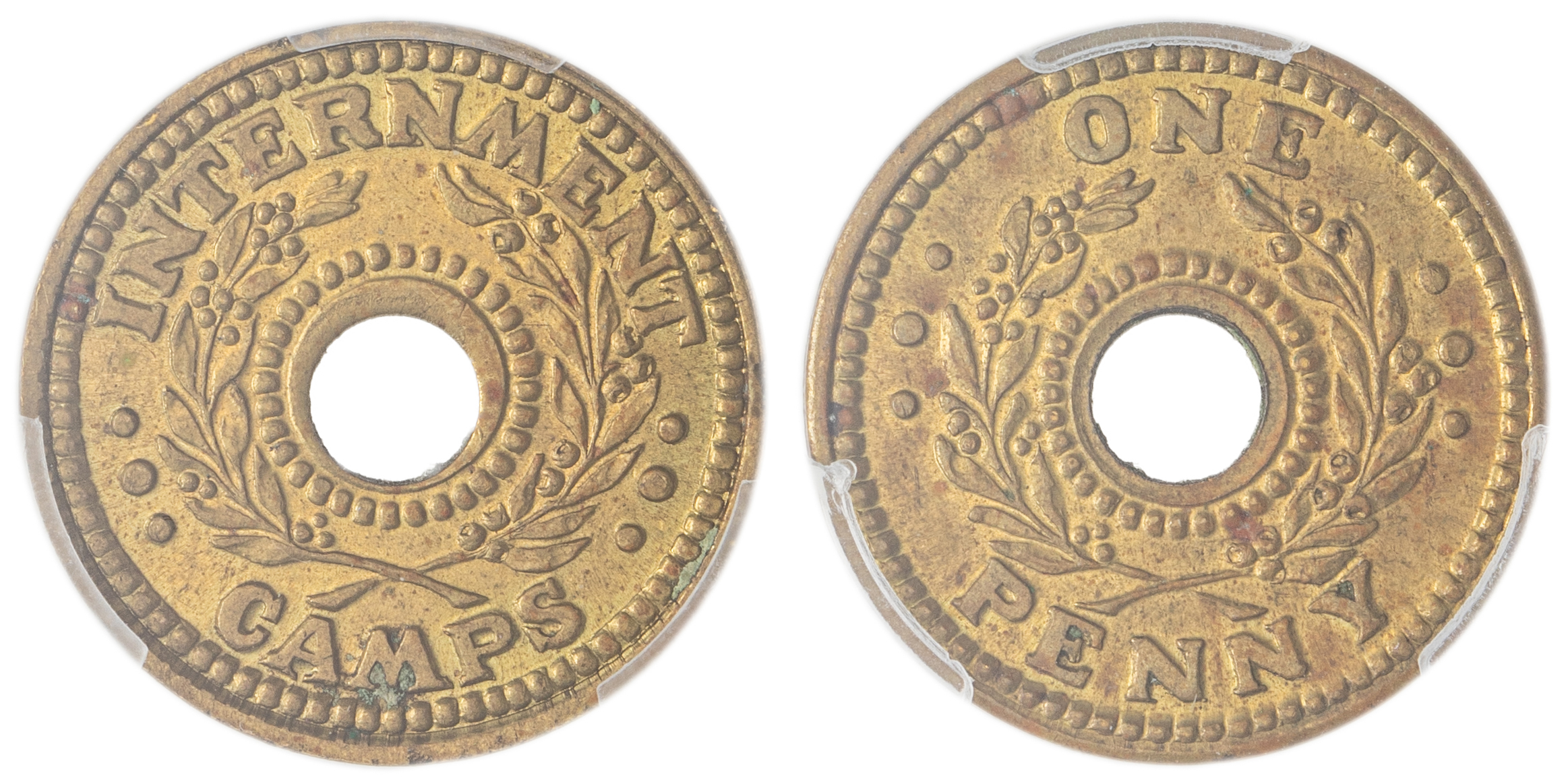Hay Internment Camp, One Penny, 1943, PCGS MS63