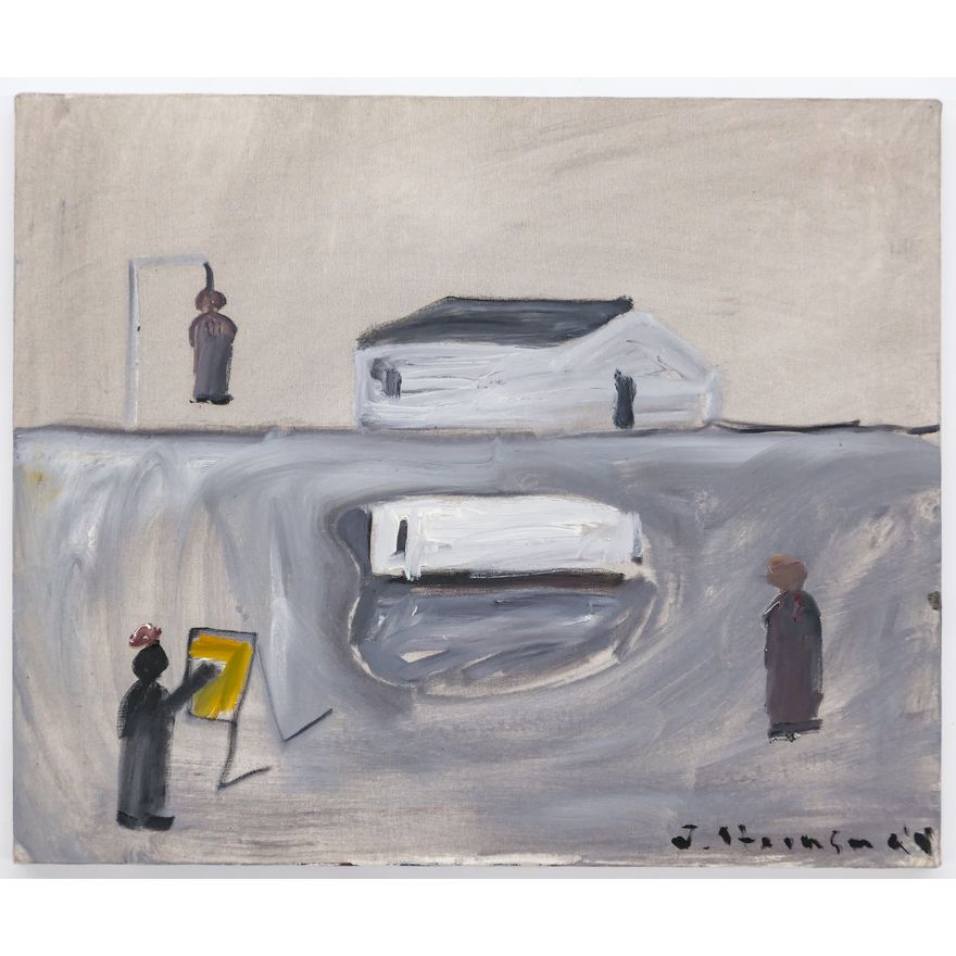 Jay Steensma ''Hangman'' Signed 1990s Oil on Canvas 20''x24''