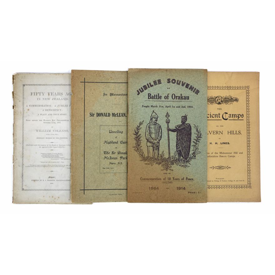 JUBILEE SOUVENIR  -  BATTLE OF ORAKAU   [4 items]