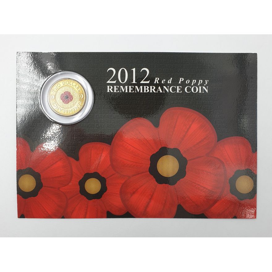 Red Poppy $2 Carded Coin