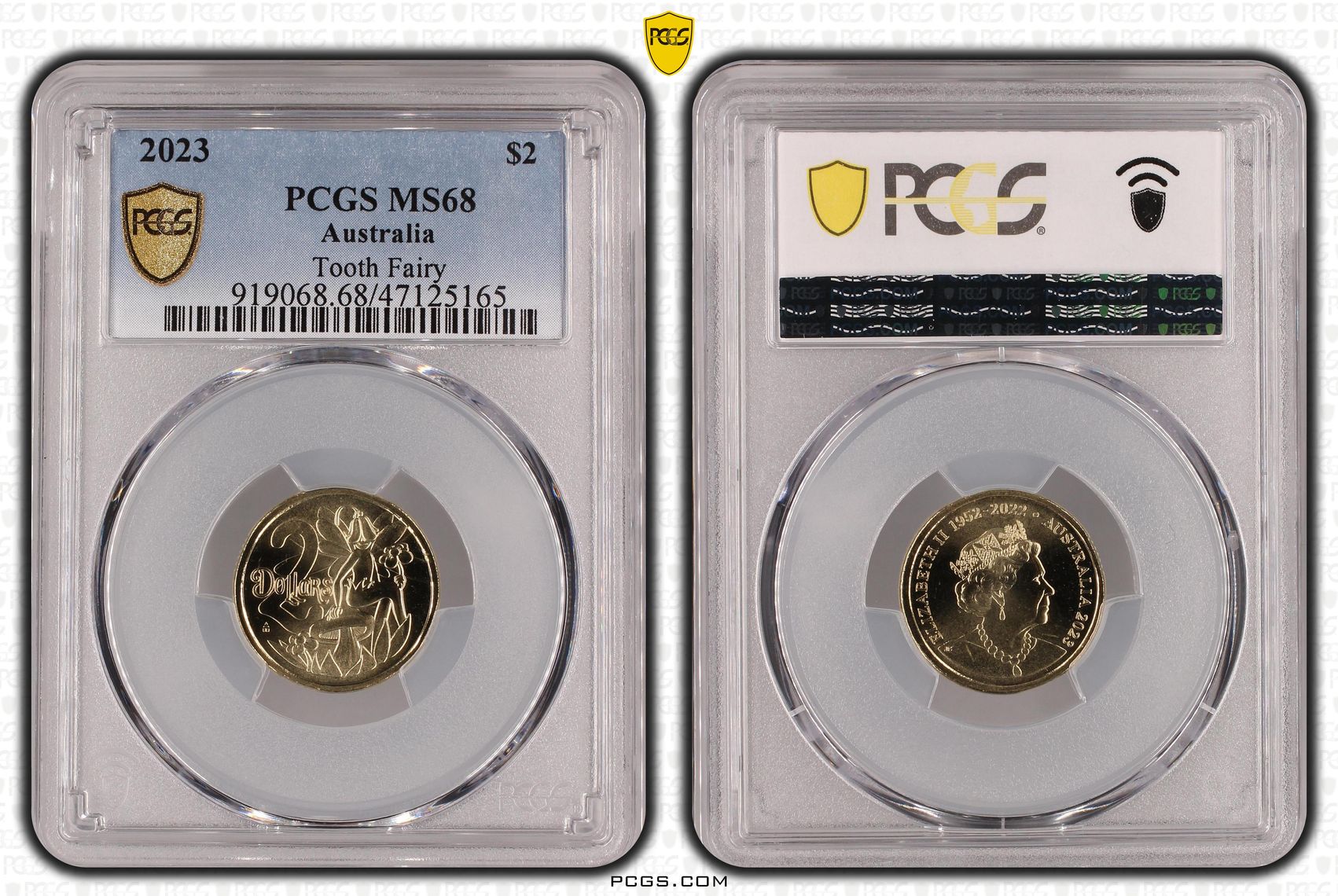 Elizabeth II, Tooth Fairy, Two Dollar, 2023, PCGS MS68