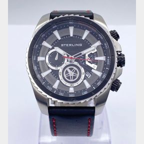 MENS STERLING STEEL CHRONOGRAPH WATCH 3D784/47MM CASE SIZE - 50692/336