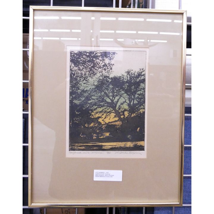 Califonia Suite 'Sonoma' S/N Etching- 18x14'' framed