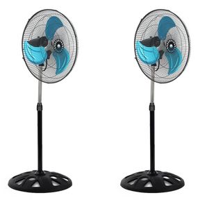 18 inch Industrial Heavy Duty Pedestal Oscillating Stand Fan Set of 2 |