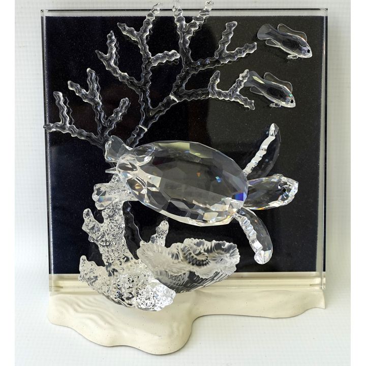 LARGE BOXED SWAROVSKI SCULPTURE - WONDERS OF THE SEA