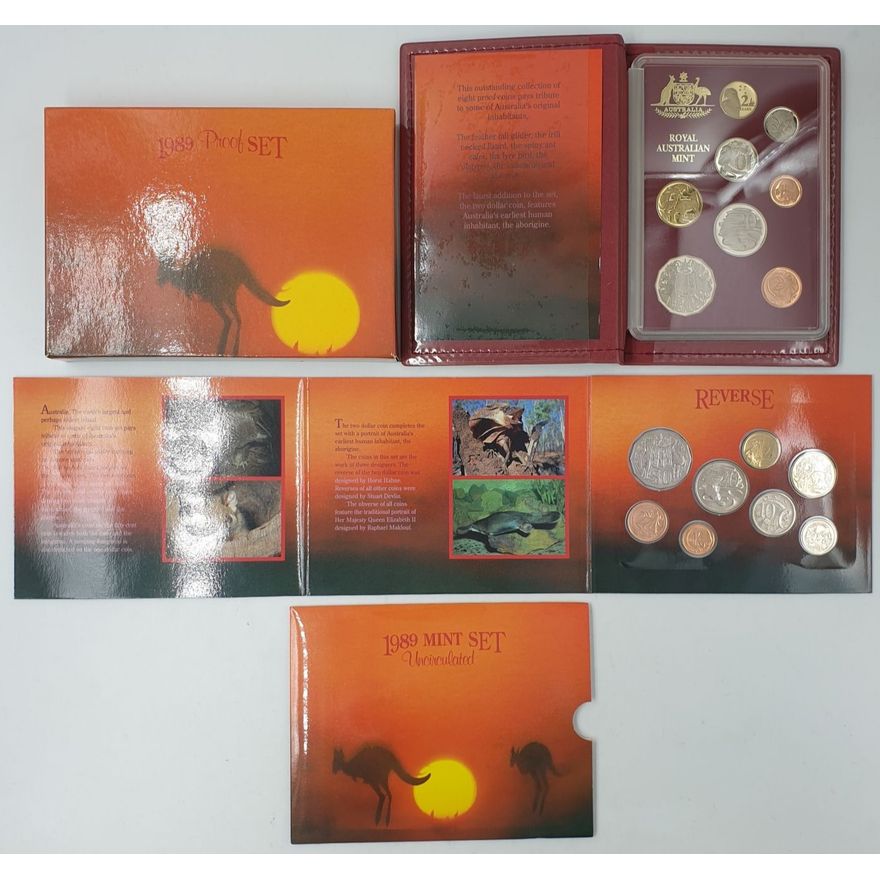 Proof & Unc. Coin Set - 1989