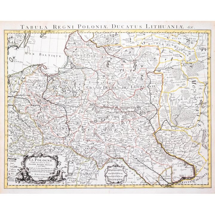 Guillaume de l’Isle | La Pologne dresée sur ce qu’en ont donne Starovolsk, Beauplan, Hartknoch...