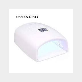 Cordless UV/LED Nail Lamp Rechargeable - 48W (White) -Bar 9902077730648-(USED & DIRTY) | 51745/18284 AS B1 (S2)