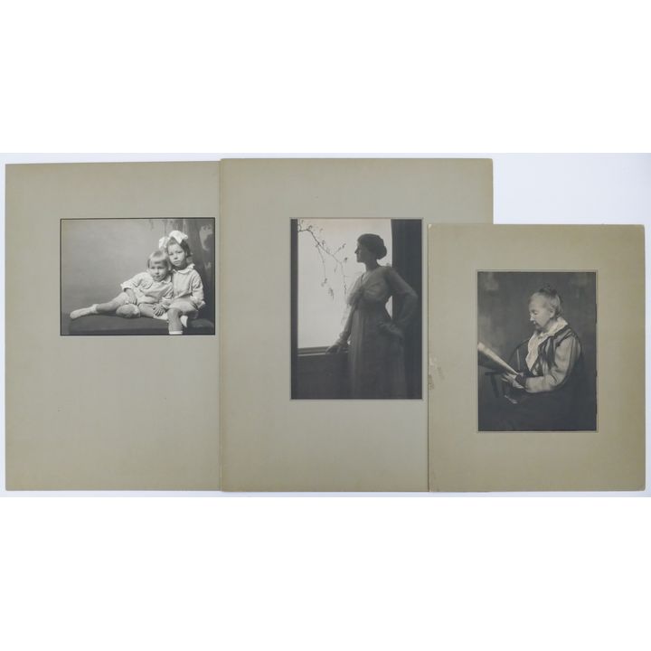 3pc William Dassonville ''Women and Children'' Platinum
